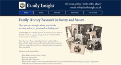 Desktop Screenshot of familyinsight.co.uk